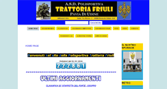 Desktop Screenshot of polisportivatrattoriafriuli.com